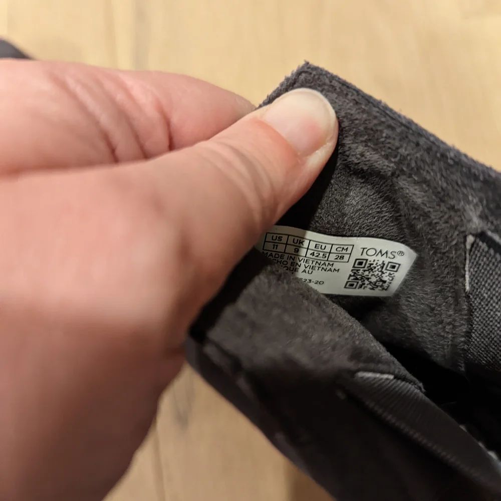 Toms Charcoal Wedge Ankle Boots